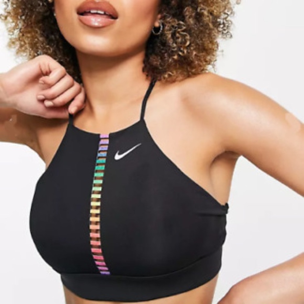NIKE Dri-Fit Rainbow Ladder Indy Sports Bra - CZ7211-010 - Sz XS
